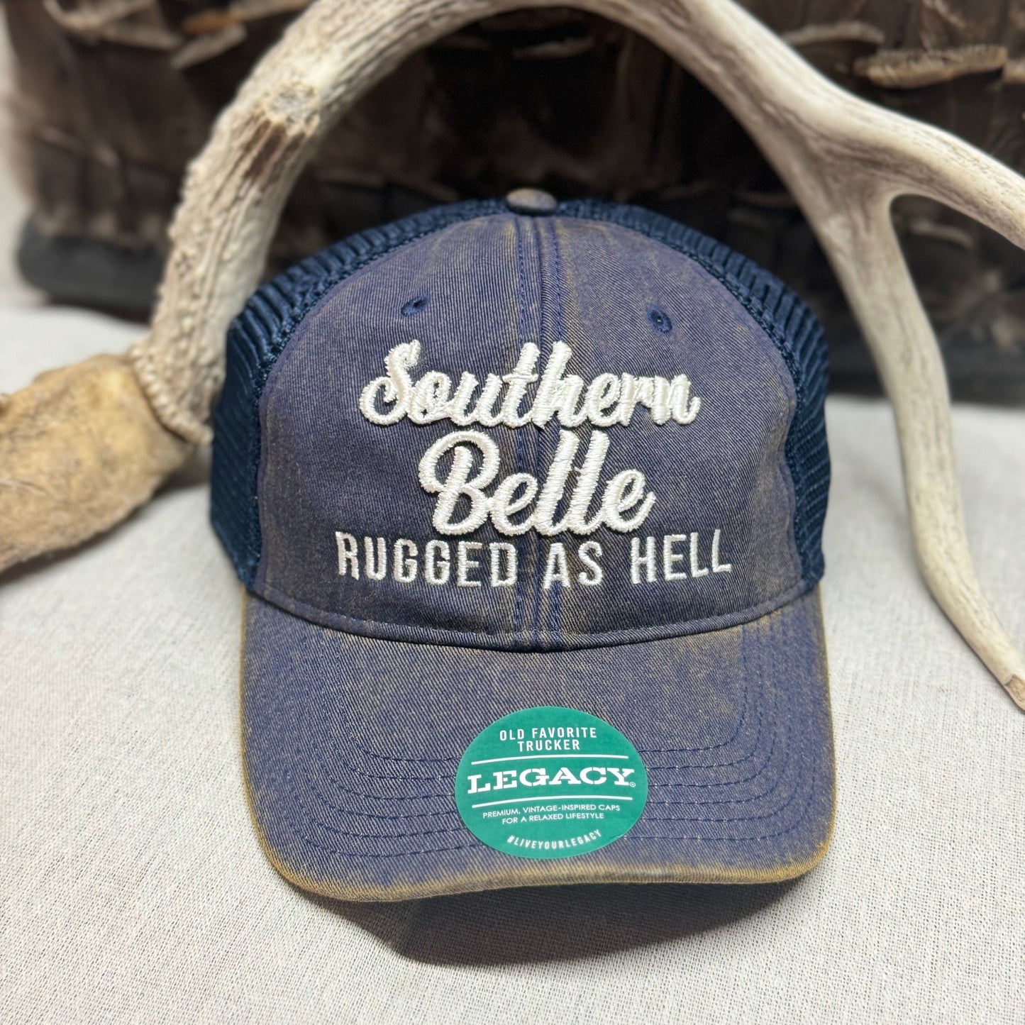 Southern Rugged Southern Belle - Trucker Cap Navy