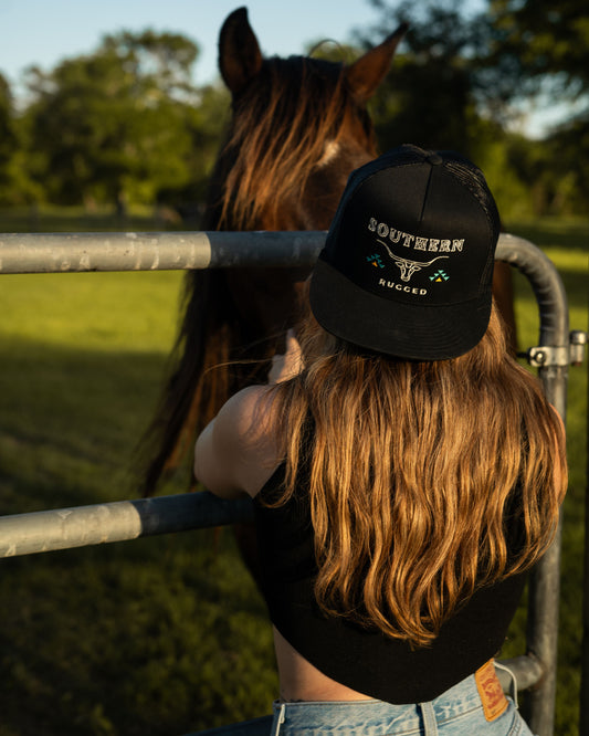Southern Rugged Steer Logo Black