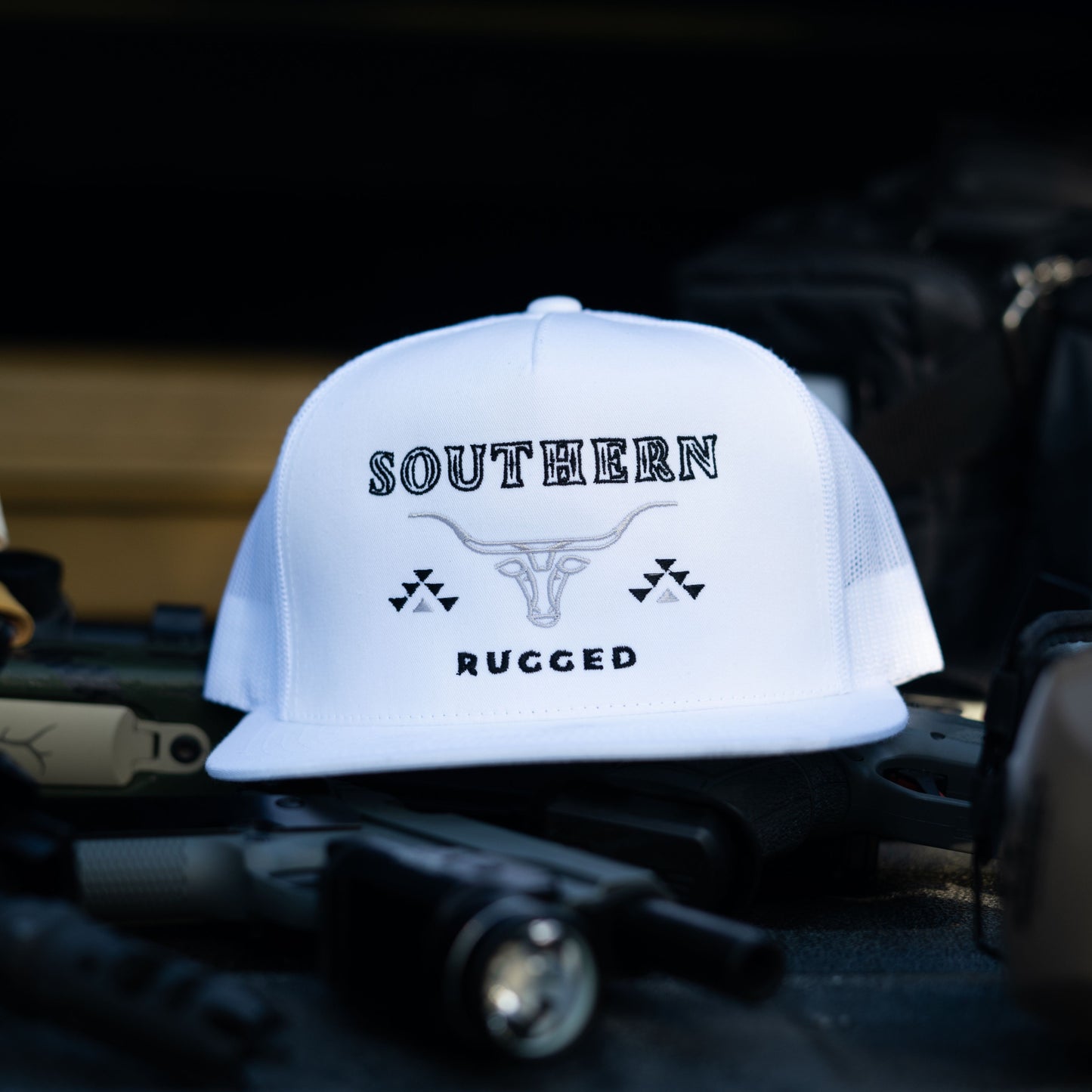 Southern Rugged Steer Logo White