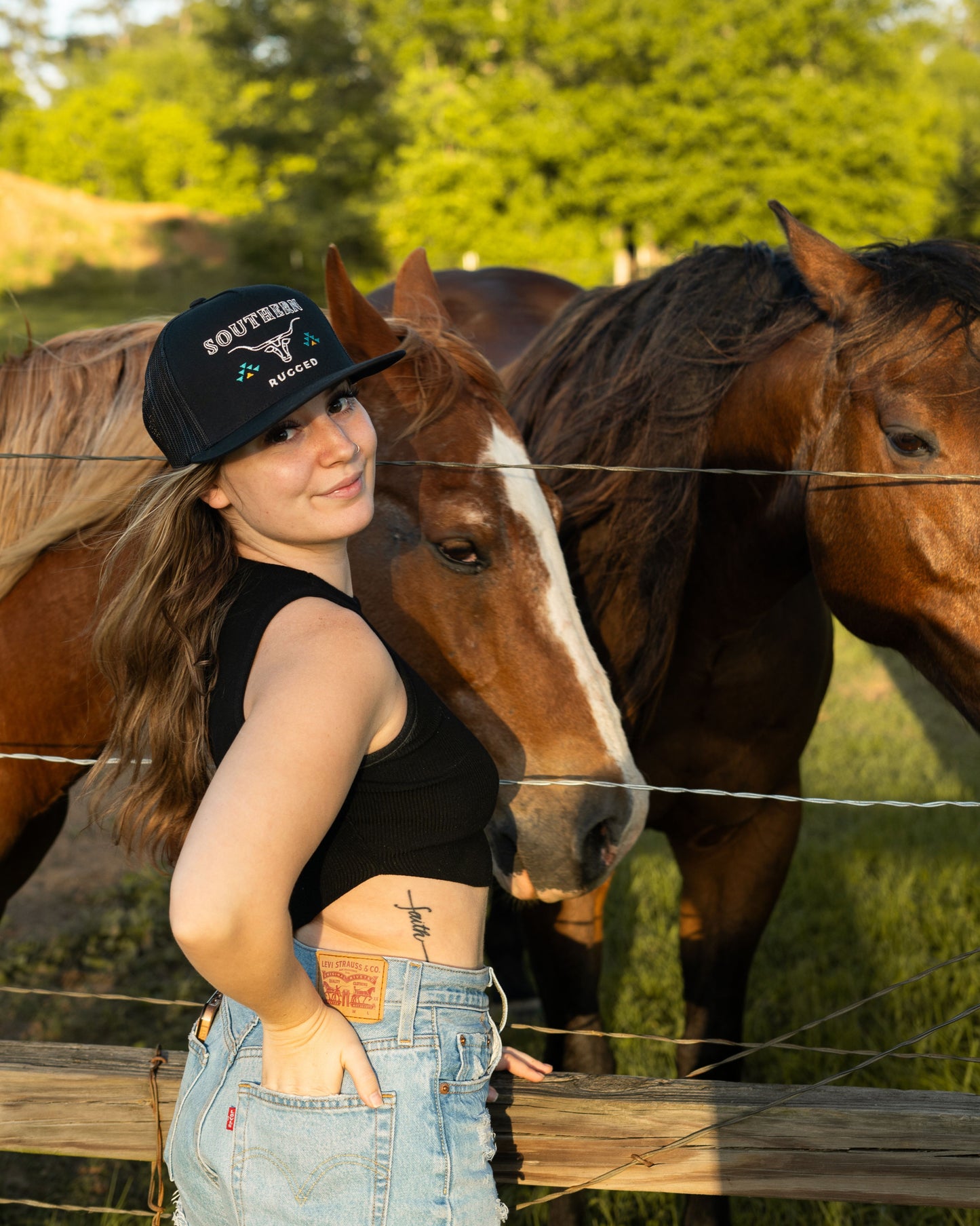Southern Rugged Steer Logo Black